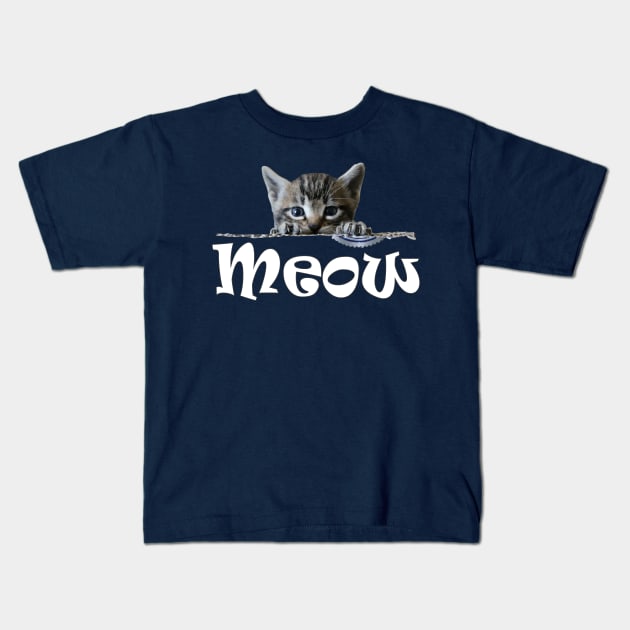 Cute Cats Kittens Meow Kids T-Shirt by PlanetMonkey